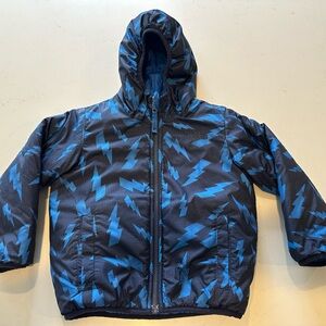 Kids North Face Reversible Puffer Jacket - 5T